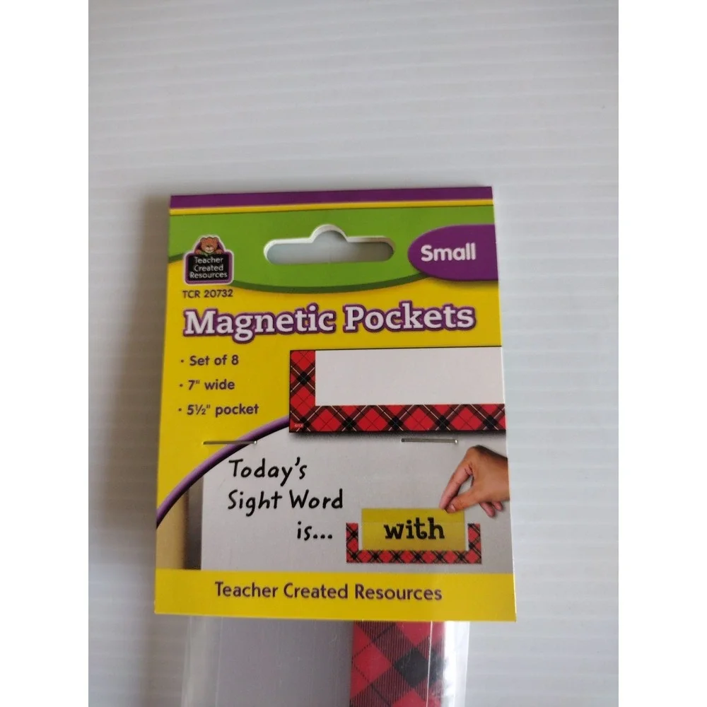 Teacher‎ Created Resources Magnetic Pockets Small  Set Of 8 New In Package